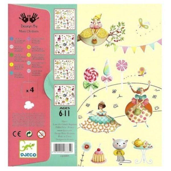 160 Stickers le goûter des princesses - DJECO – Image 2