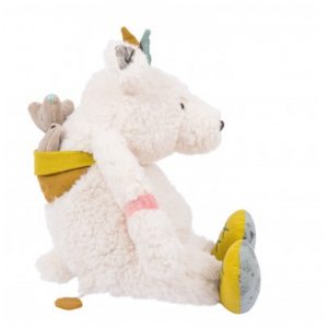 peluche ours blanc musical moulin roty