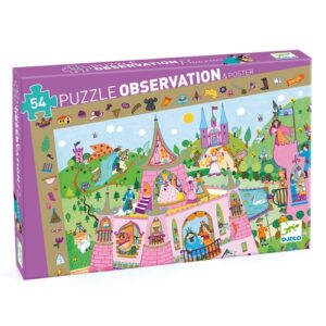 puzzle d'observation princesse 54 pièces djeco