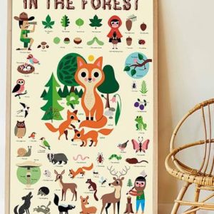 poster stickers foret