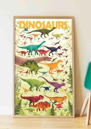 poster en stickers dinosaures