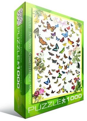 puzzle papillons 1000 pieces eurographics