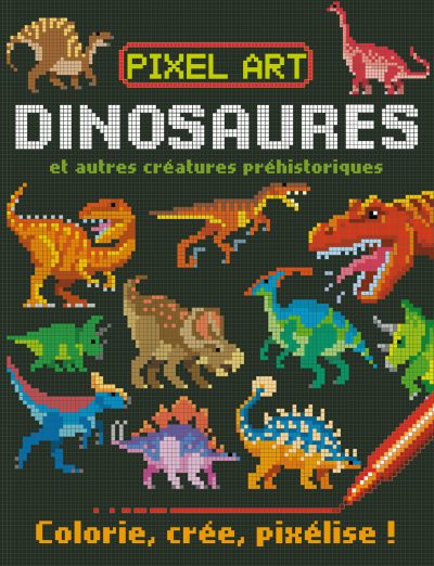 pixel art dinosaures