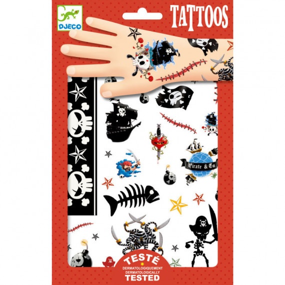 tatouages pirates djeco