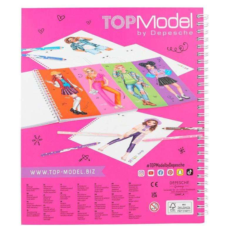 TopModel TOPModel Livre de coloriage-Set Handlettering