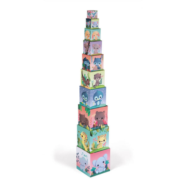 pyramide carrée les animaux tous mignons