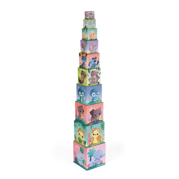 pyramide carrée les animaux tous mignons
