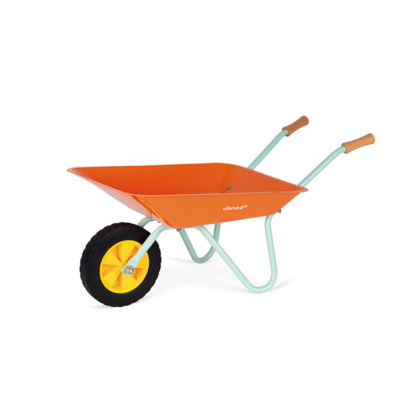 brouette metal happy garden janod