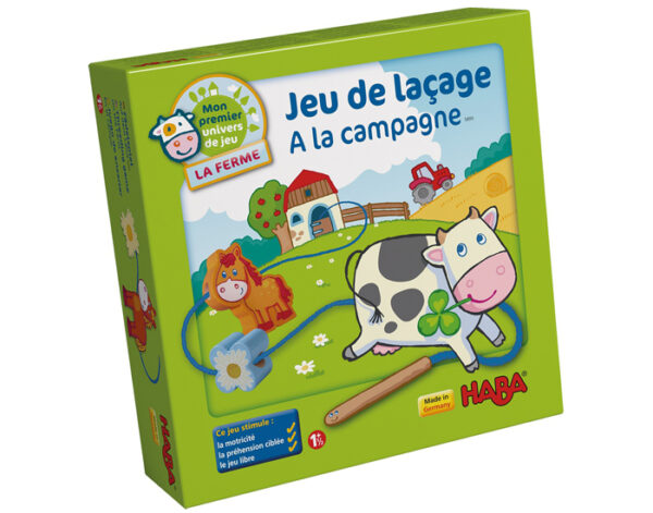 jeu de laçage à la campagne haba