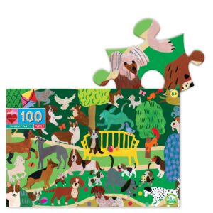puzzle chiens jouant eeboo