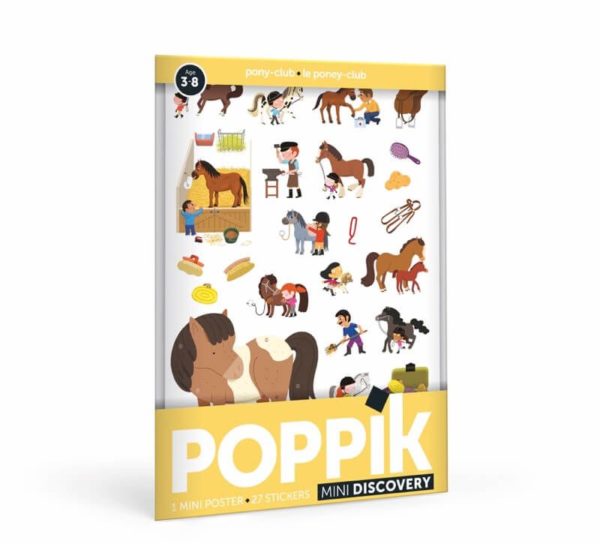 mini poster stickers poney poppik