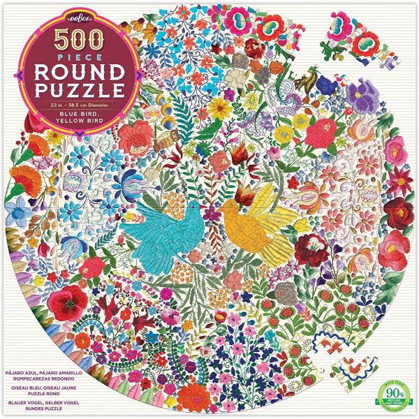 eeboo-puzzle-rond-500-pieces-oiseau 1-bleu-oiseau-jaune.381066-1.600