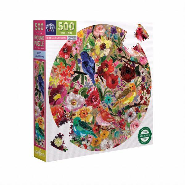 PUZZLE ROND BIRDS AND BLOSSOMS - EEBOO