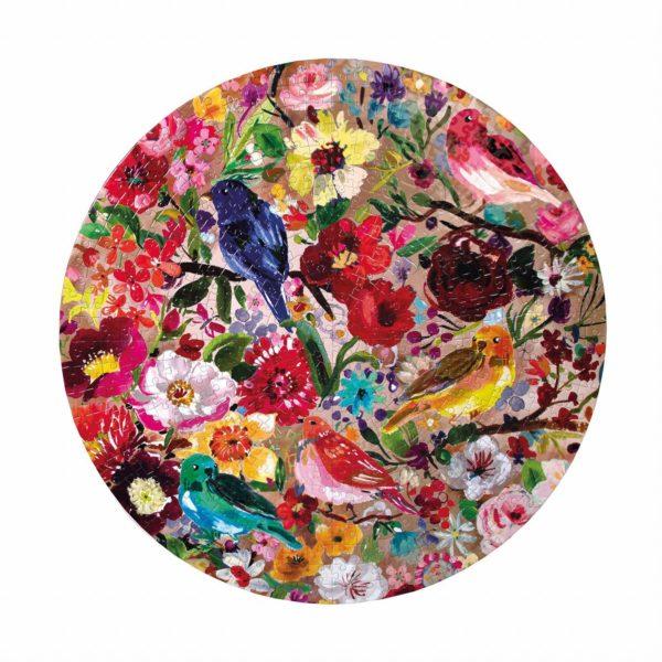 PUZZLE ROND BIRDS AND BLOSSOMS - EEBOO