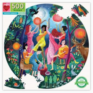 puzzle rond dans de la lune eeboo