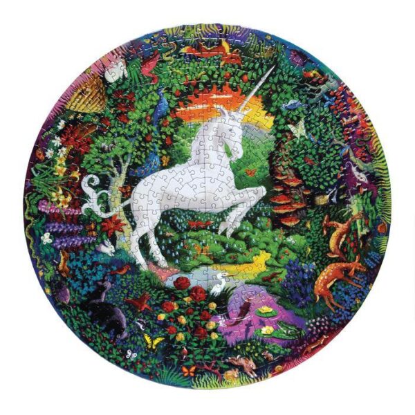 puzzle rond unicorn garden eeboo