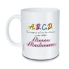 mug ABCD merci maitresse
