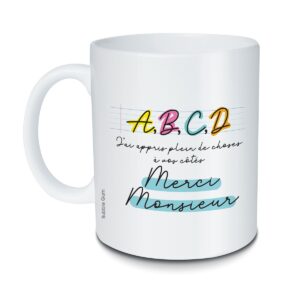 mug ABCD merci monsieur