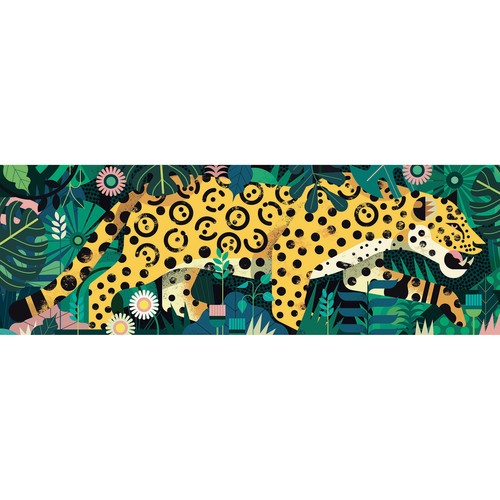 puzzle gallery leopard djeco