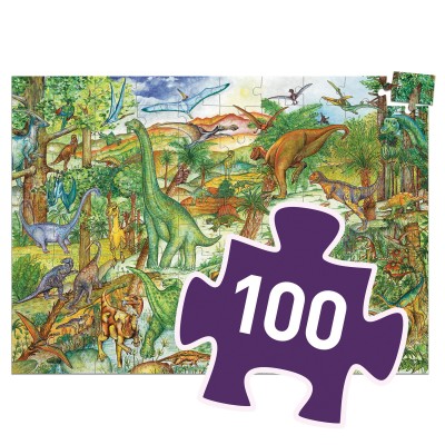 puzzle d'observation dinosaures djeco