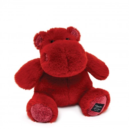 hippopotame rouge 25 cm histoire d'ours