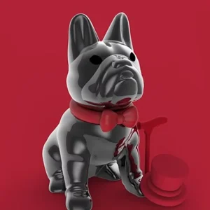porte cle bouledogue metal metalmorphose