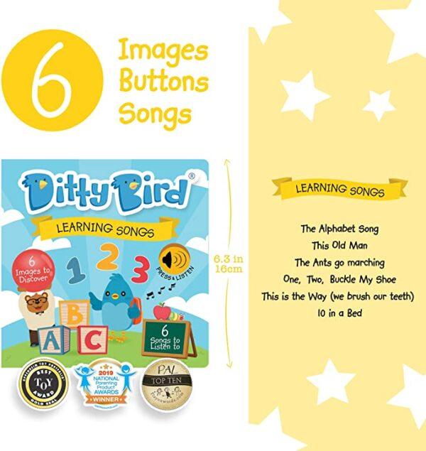 LIVRE SONORE DITTY BIRD LEARNING SONGS