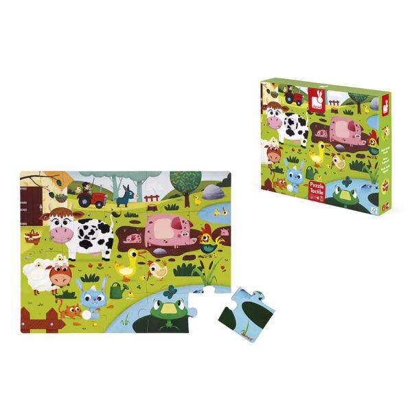 PUZZLE TACTILE LES ANIMAUX DE LA FERME