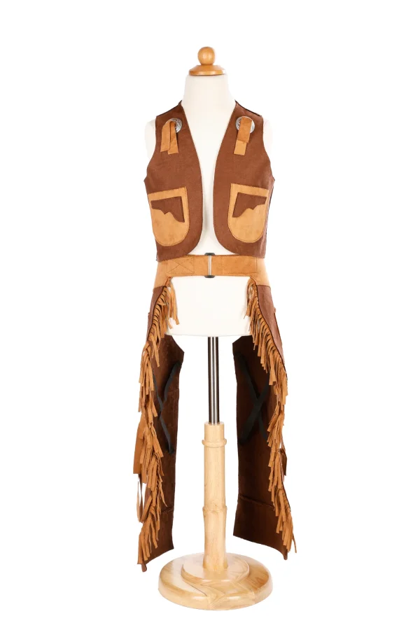 DEGUISEMENT COWBOY GILET ET CHAPS 5 - 6 ANS