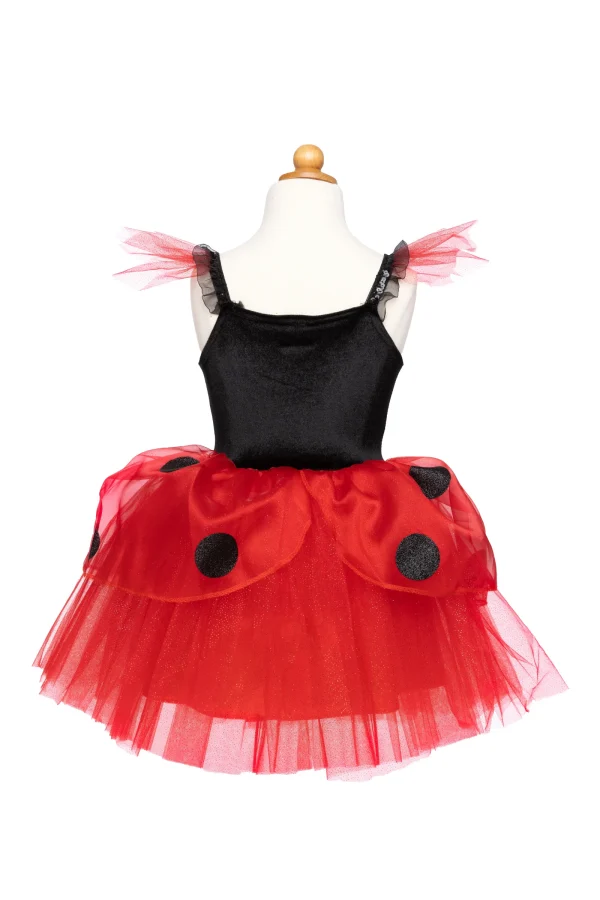 ROBE DE COCCINELLE AVEC COIFFE 3-4 ANS