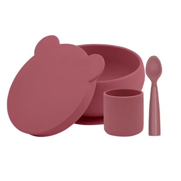 COFFRET MES PREMIERS REPAS EN SILICONE TERRACOTTA