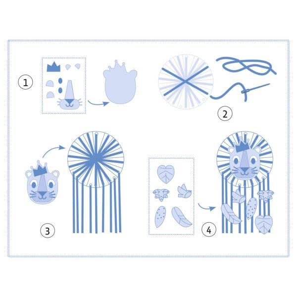 MON PREMIER ATTRAPE REVES DIY - PETIT LION