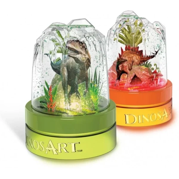 BOULES A NEIGE LUMINEUSE DINOSART