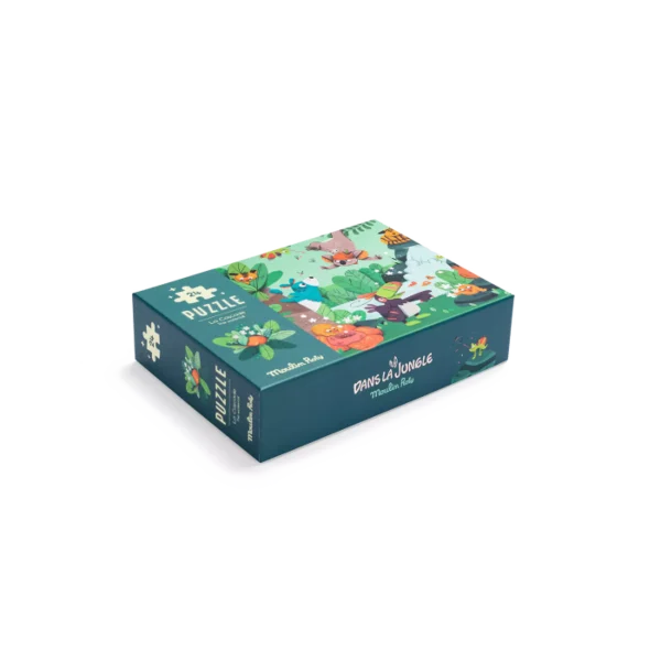 PUZZLE PHOSPHORESCENT LA CASCADE 24 PIECES "DANS LA JUNGLE"