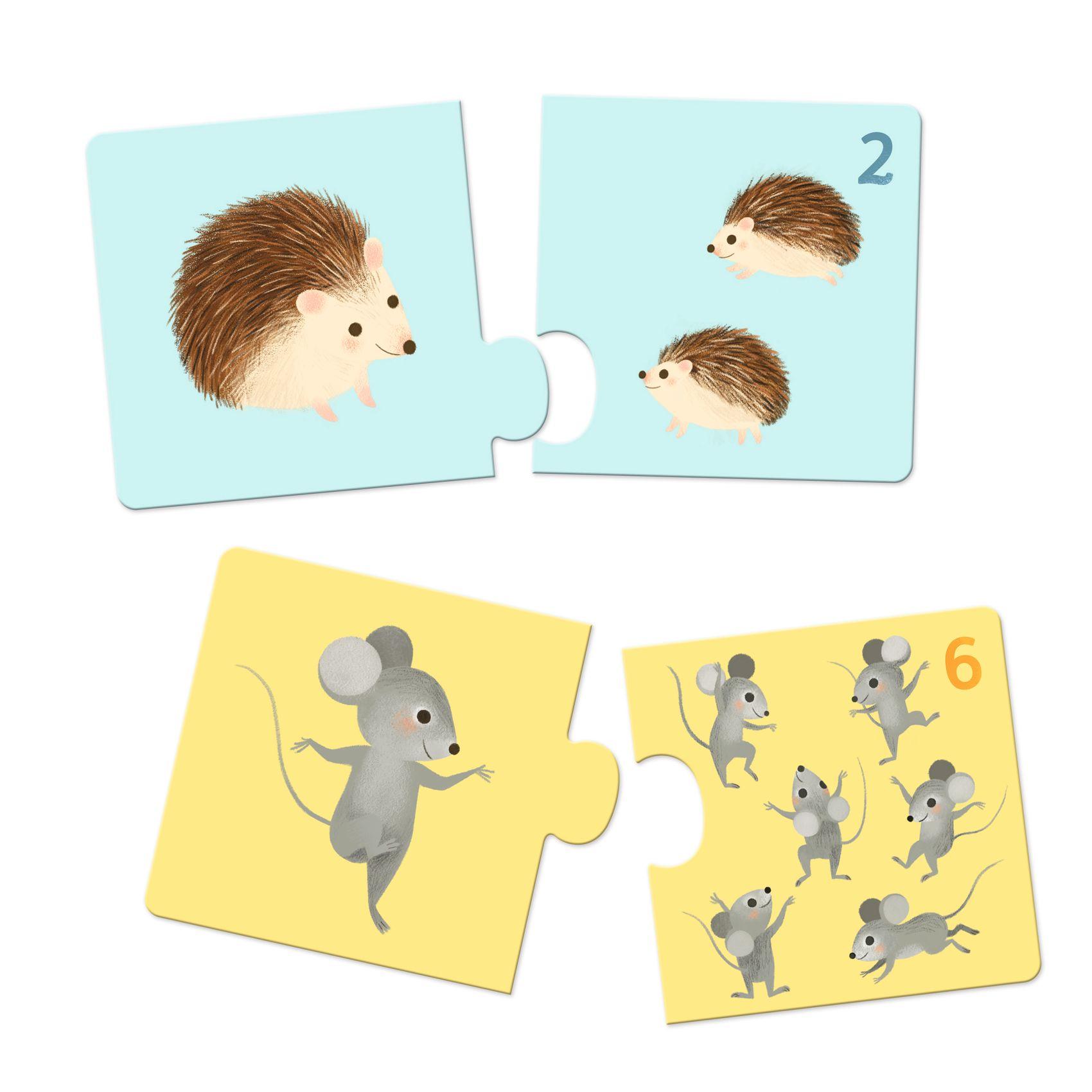 PUZZLE DUO BEBES ANIMAUX