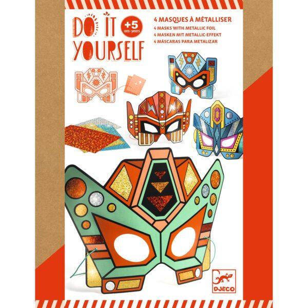 DIY - 8 MASQUES MOSAIQUES JUNGLE A DECORER - DJECO