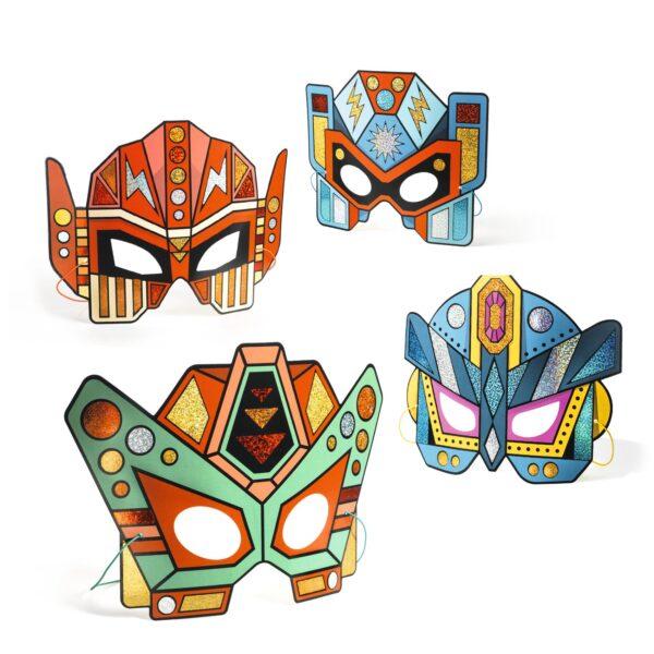 DIY - 8 MASQUES MOSAIQUES JUNGLE A DECORER - DJECO