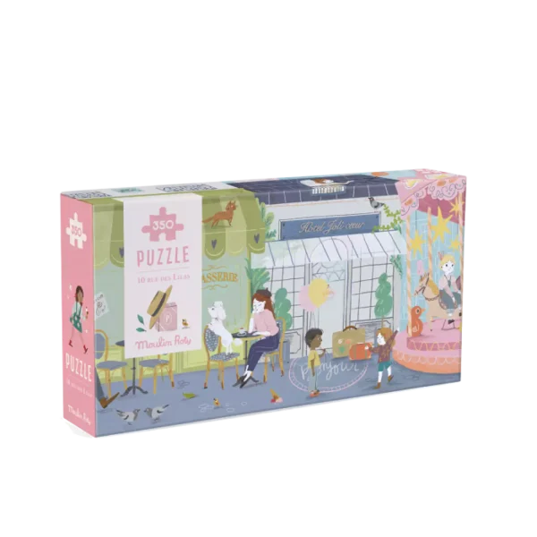PUZZLE 10 RUE DES LILAS 350 PIECES LES PARISIENNES - MOULIN ROTY