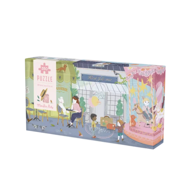 PUZZLE 10 RUE DES LILAS 350 PIECES LES PARISIENNES - MOULIN ROTY