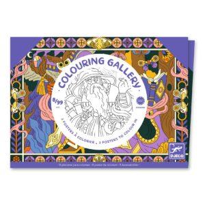 3 POSTERS A COLORIER HEROIQUES COLOURING GALLERY