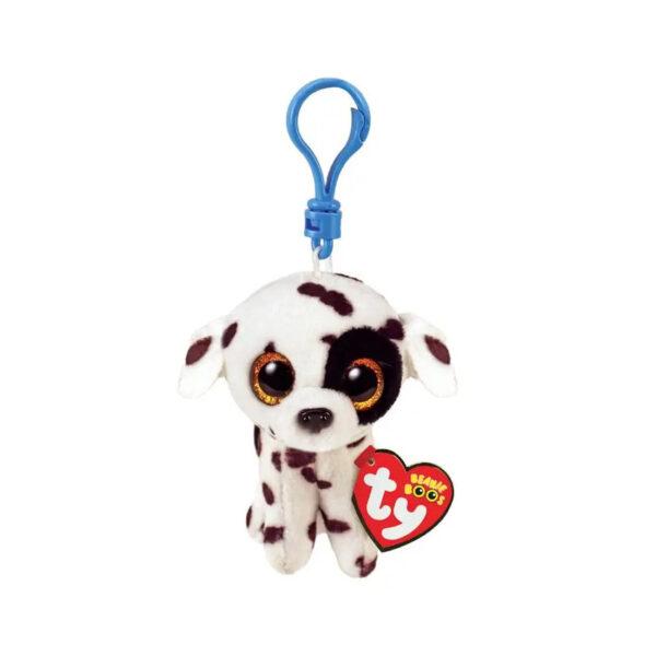 PORTE CLES EN PELUCHE BEANIE BOO'S CLIP LUTHER LE CHIEN - TY