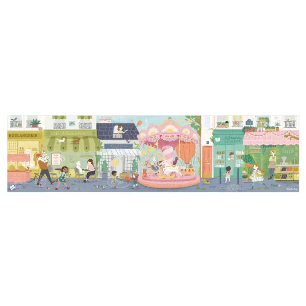 PUZZLE 10 RUE DES LILAS 350 PIECES LES PARISIENNES - MOULIN ROTY