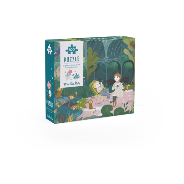 PUZZLE AU JARDIN DES PLANTES 100 PIECES LES PARISIENNES - MOULIN ROTY