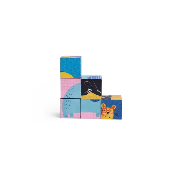PUZZLE 6 CUBES LES TOUPITIS- MOULIN ROTY