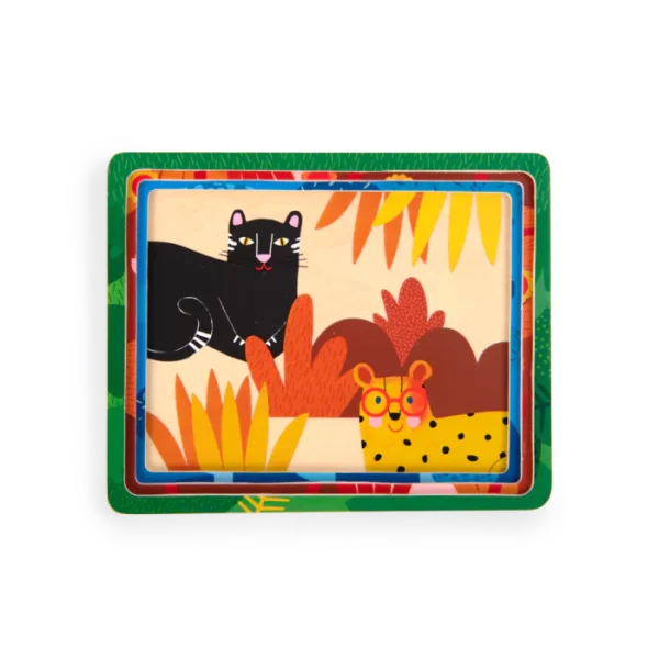 PUZZLE A 3 NIVEAUX EN BOIS LES TOUPITIS - MOULIN ROTY