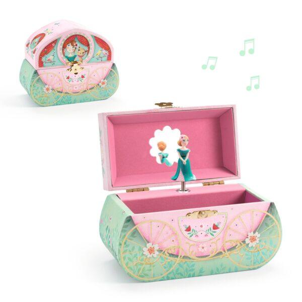 BOITE A BIJOUX MUSICALE " BALADE EN CAROSSE " - DJECO