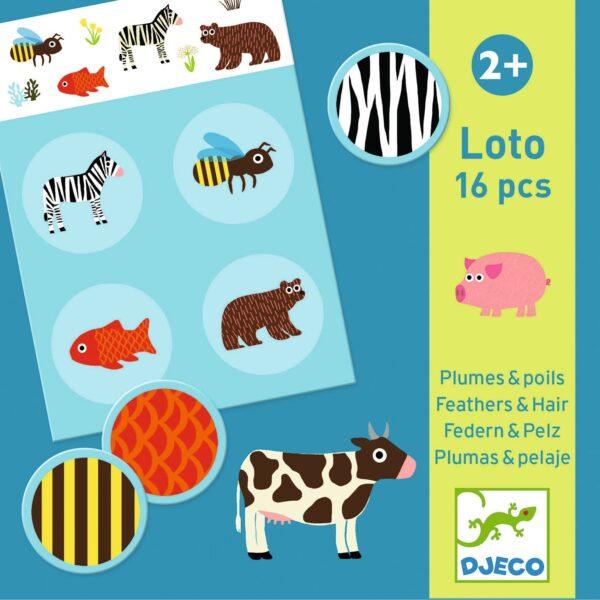 LOTO PLUMES ET POILS DJECO