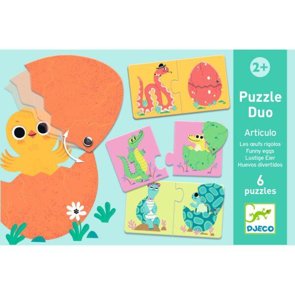 PUZZLE DUO ARTICULO LES OEUFS RIGOLOS - DJECO