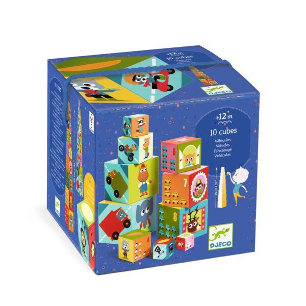 CUBES A EMPILER VEHICULES - DJECO