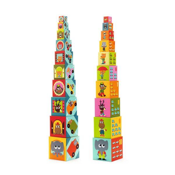 CUBES A EMPILER VEHICULES - DJECO